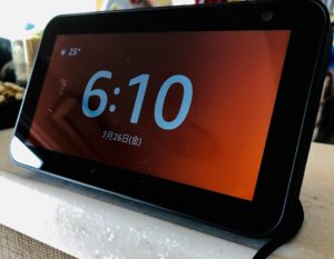 echoshow5時間確認