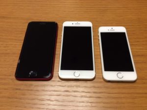 iPhoneSE2とiPhone7とiPhoneSE
