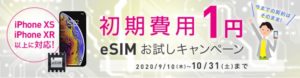 eSIMお試しキャンペーン