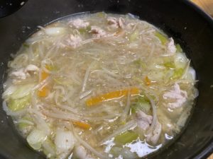 ウォックパンでサムゲタン