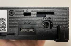 バッファロー4TB外付けHDD本体裏