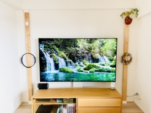 EQUALS WALL V3レビュー、テレビスタンドで壁寄せに！ | りけろぐ